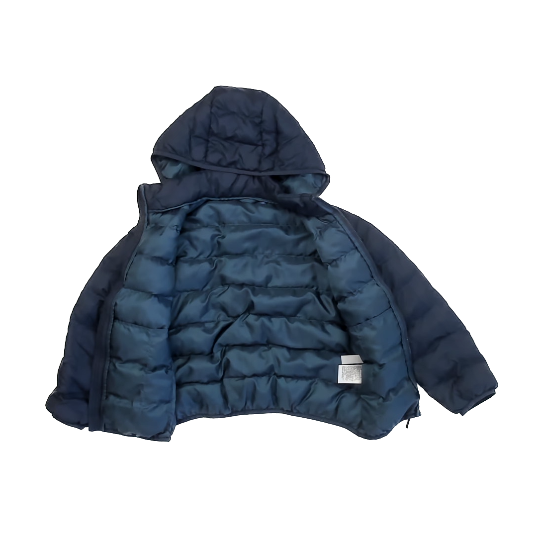 Uniqlo Boys Navy Winter Coat Size: 7-8 Years Navy