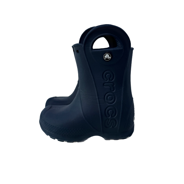 Crocs Boys Navy Rain Boots Size: 8 Toddler Navy