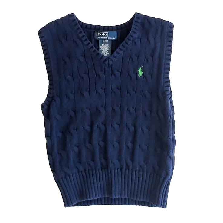 Ralph Lauren Boys Navy Sweater Vest Size: 2T Navy