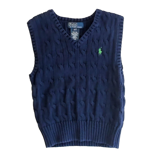 Ralph Lauren Boys Navy Sweater Vest Size: 2T Navy
