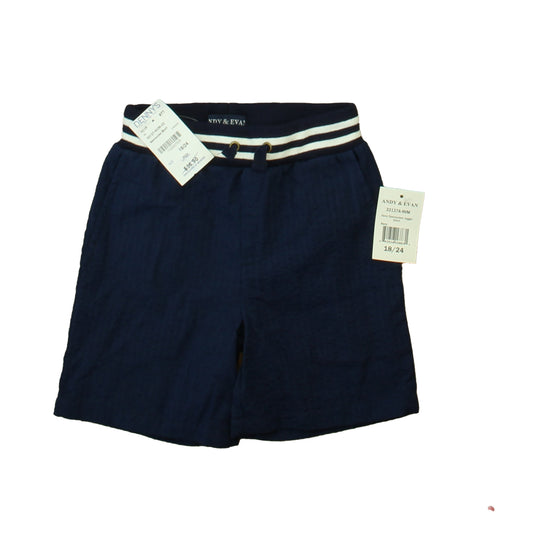 Andy & Evan Boys Navy Shorts Size: 18-24 Months Navy