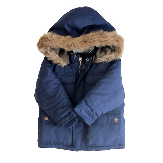 Carter's Boys Navy Winter Coat Size: 2T Navy