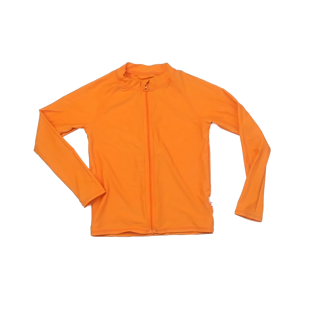 SwimZip Boys Neon Orange Rashguard Size: 6-8 Years Neon Orange