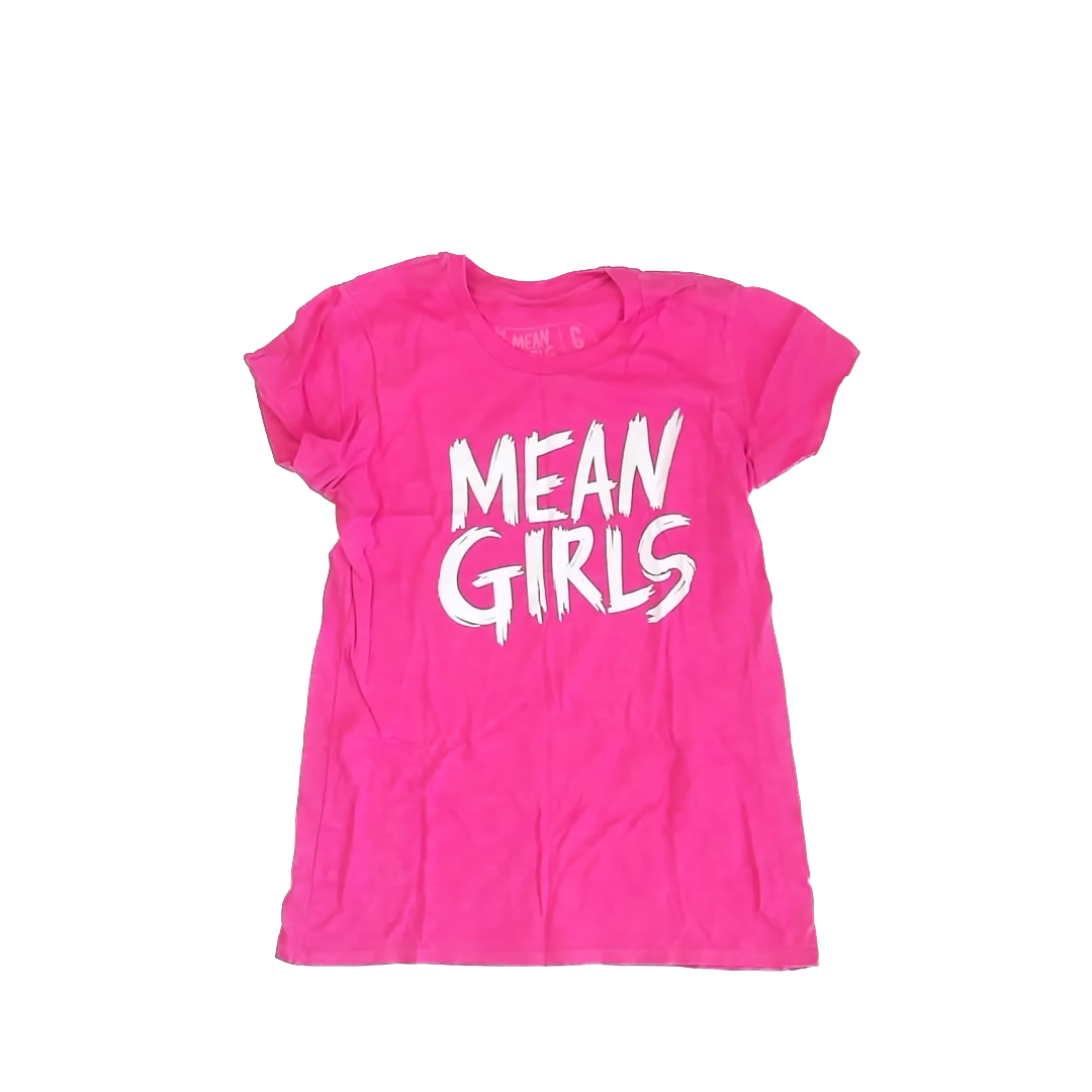 Mean Girls Girls Neon Pink T-Shirt Size: Youth L (14-16 Years) Neon Pink