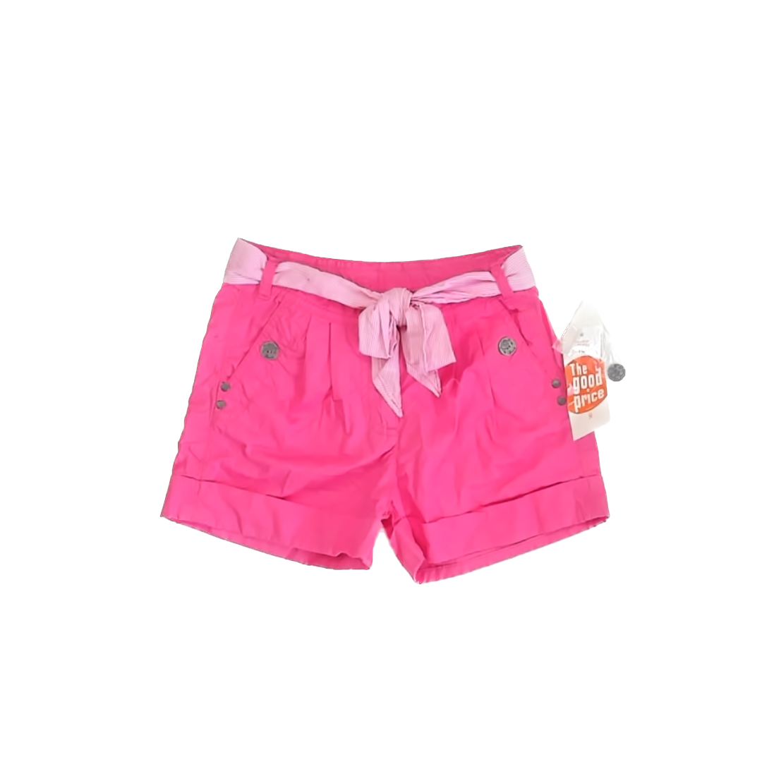 Okaidi Girls Neon Pink Cargo Shorts Size: 6 Years Neon Pink