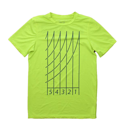 Rockets Of Awesome Boys Neon Yellow Athletic Top Size: 10-12 Years