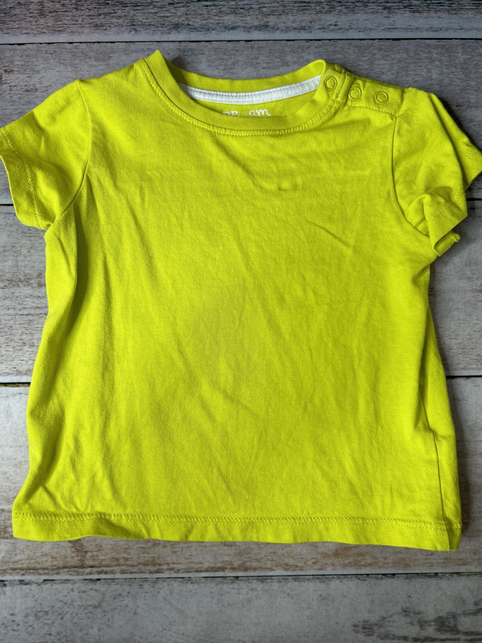 Unisex Neon Yellow Short Sleeve Shirt Size: 18 months Neon Yellow