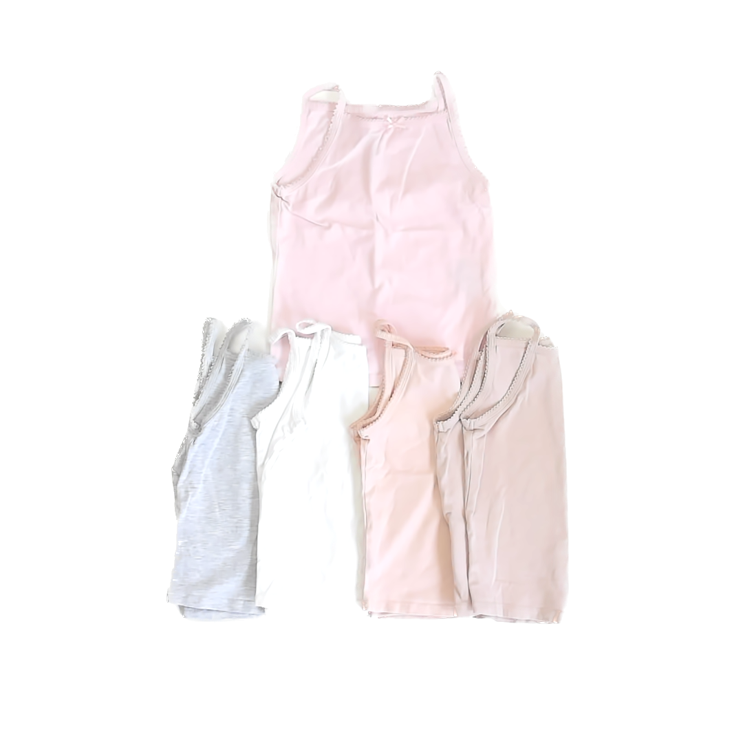 H&M Girls Neutrals Tank Top Size: 3-4T Neutrals