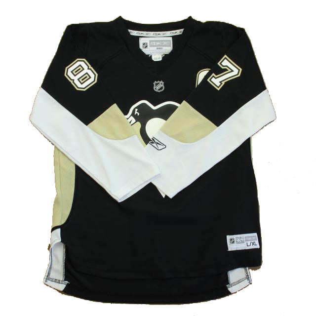 Reebok RBK Boys NHL Pittsburgh Penguins "Crosby" Sports Jersey Size: Youth L/XL (14-16 Years)