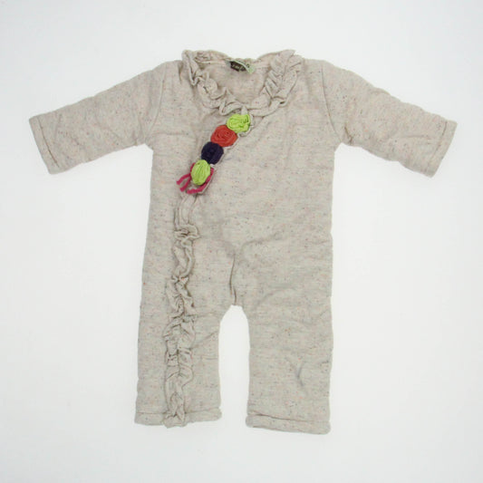 Sophie Catalou Girls Oatmeal Long Sleeve Outfit Size: 3-6 months Oatmeal