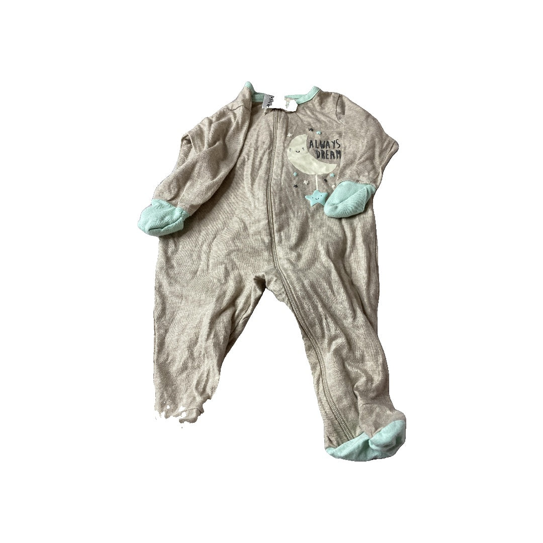 Gerber Childrenswear Unisex Oatmeal Pajamas Size: 0-3 months Oatmeal