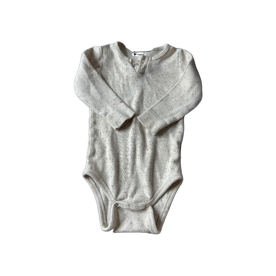 Jamie Kay Unisex Oatmeal Onesie Size: 12 months Oatmeal