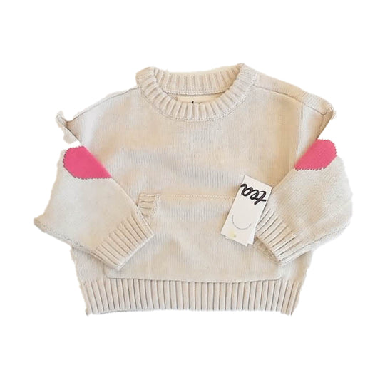 Tea Collection Girls Oatmeal Sweater Size: 6-9 Months Oatmeal