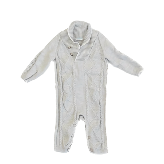 Edgehill Collection Boys Oatmeal Long Sleeve Outfit Size: 3 Months Oatmeal
