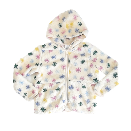 Hanna Andersson Girls Off white Dots Fleece Size: 6-7 Years Off white Dots