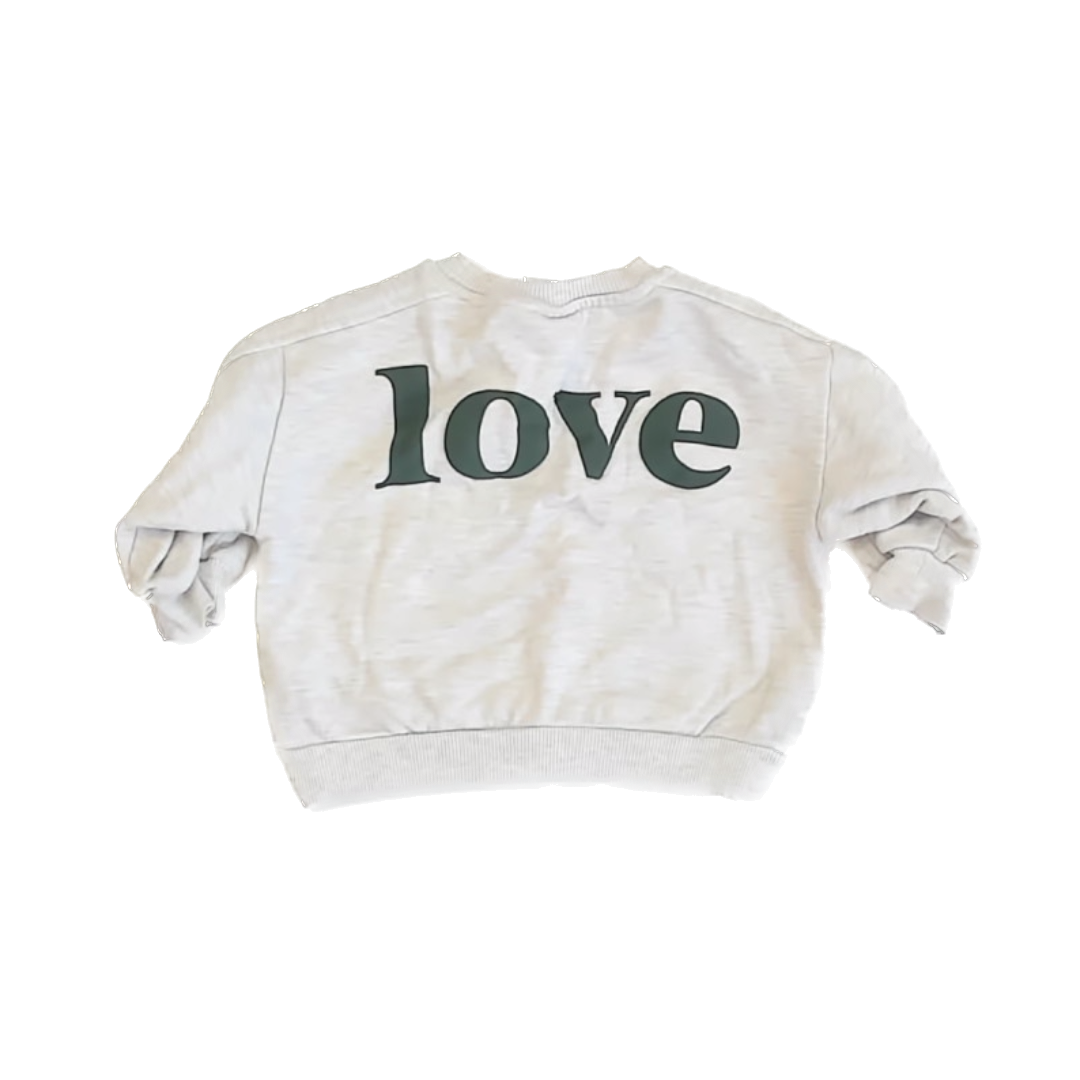 Zara Unisex Off White Sweatshirt Size: 18 Months Off White