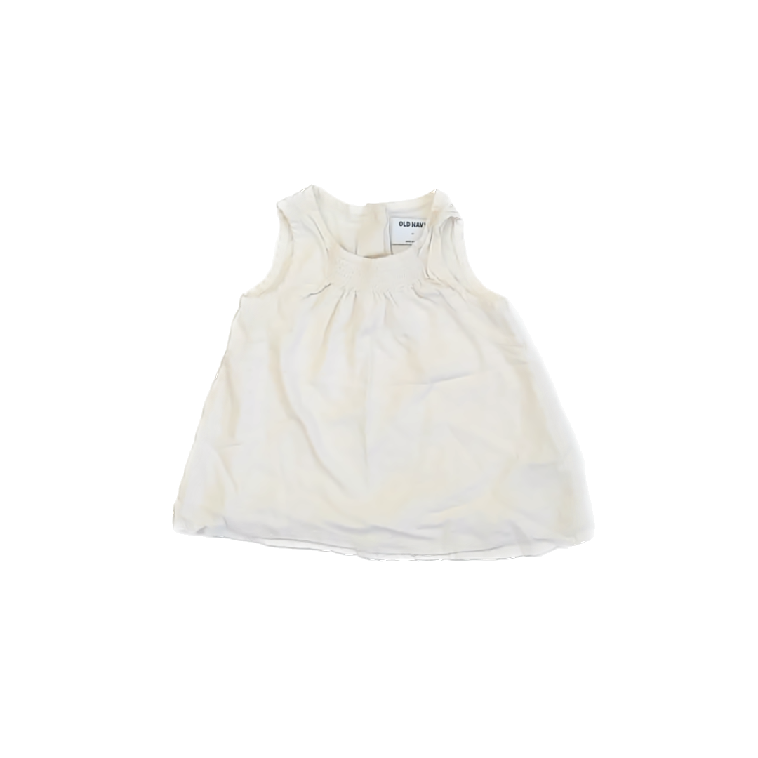 Old Navy Girls Off White Tank Top Size: 4T Off White
