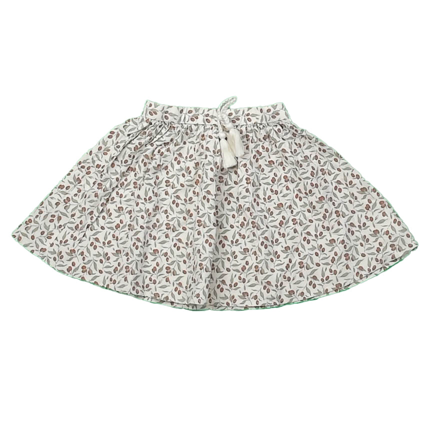 Rylee + Cru Girls Olive Branches Skirt Size: 6-7 Years Olive Branches