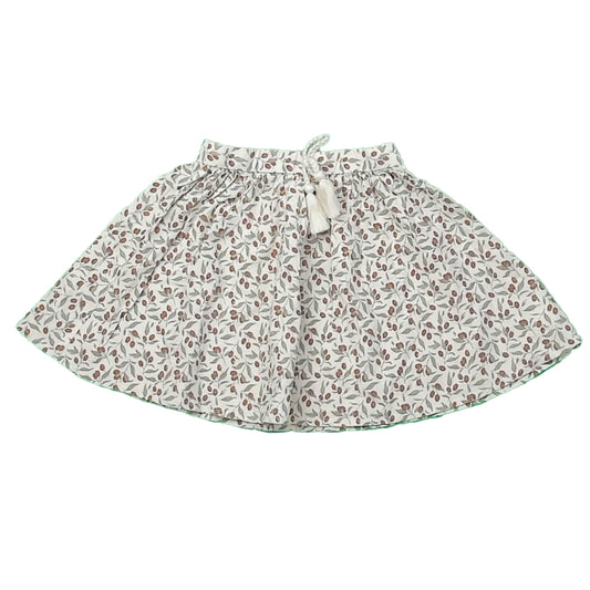 Rylee + Cru Girls Olive Branches Skirt Size: 6-7 Years Olive Branches