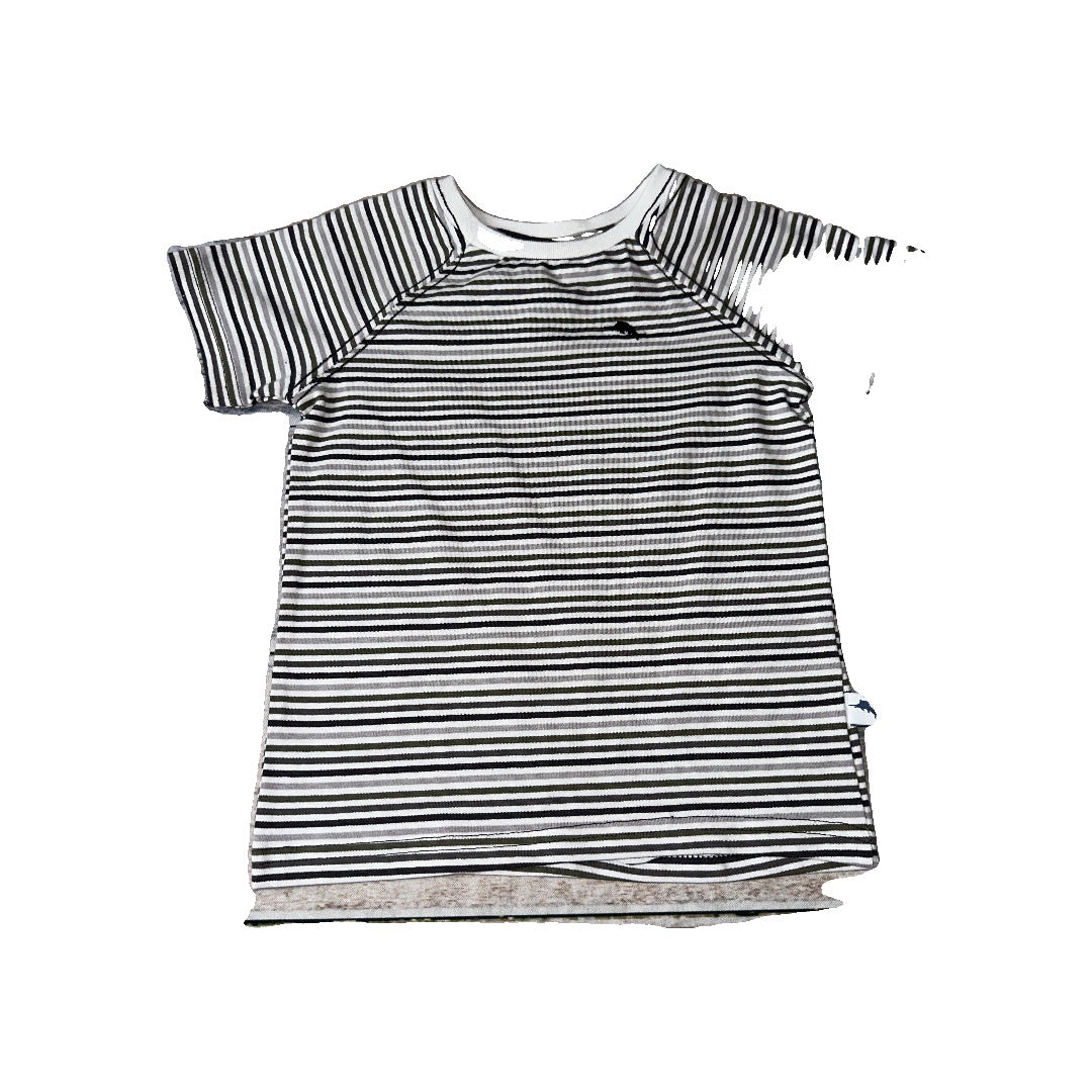 Tommy Bahama Boys Olive | Charcoal | Grey | Striped T-Shirt Size: 12 months Olive | Charcoal | Grey | Striped