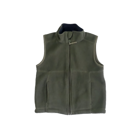 LL Bean Boys Olive Fleece Vest Size: 6 Years Olive Fleece