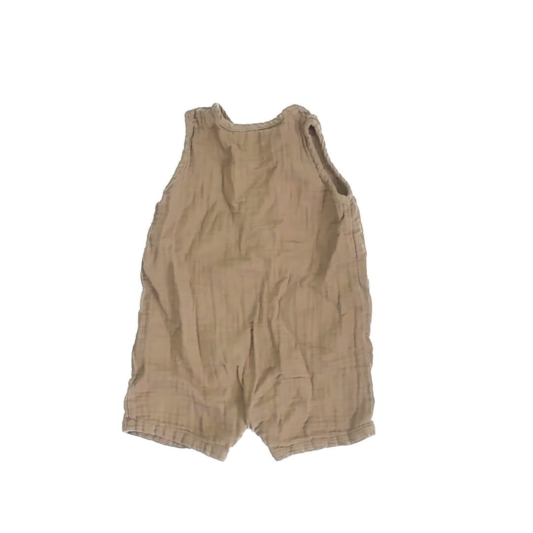 Jamie Kay Unisex Olive Green Romper Size: 4T Olive Green