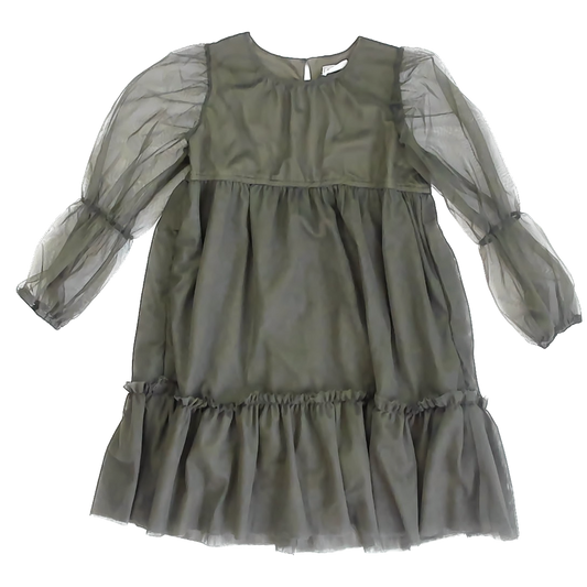 Hayden Girls Girls Olive Green Dress Size: M (9-10 Years) Olive Green