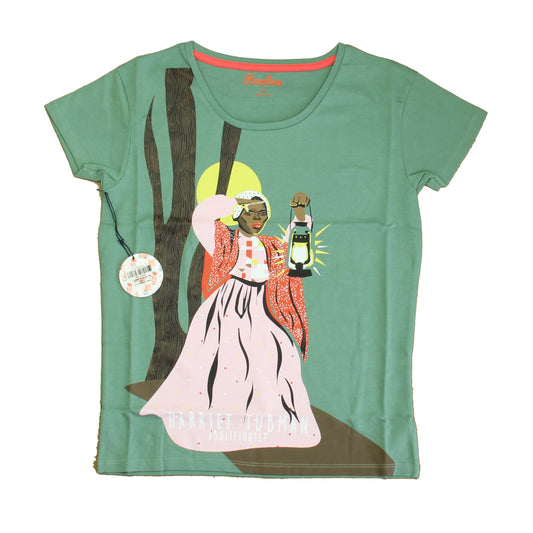 Piccolina Girls Olive Trailblazer | Harriet Tubman T-Shirt Size: Adult XS - Adult XL Olive Trailblazer | Harriet Tubman