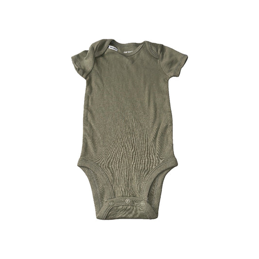 Carters Unisex Olive Onesie Size: 6 months Olive