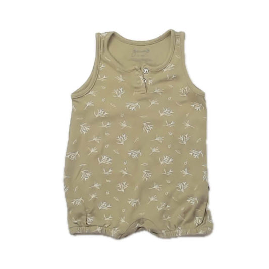 Goumi Boys Olive Romper Size: 6-12 Months Olive