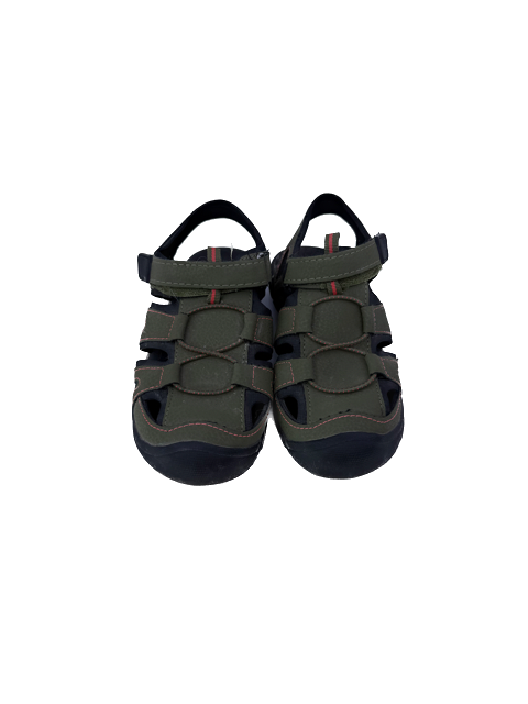 Children's Place Boys Olive Sandals Size: Little Kid 11 Olive