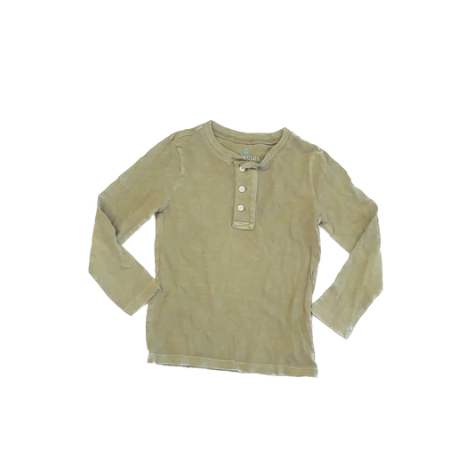 Crewcuts Boys Olive Long Sleeve T-Shirt Size: 4-5T Olive