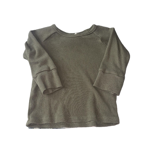 BabySprouts co Unisex Olive Long Sleeve Shirt Size: 6-12 months Olive
