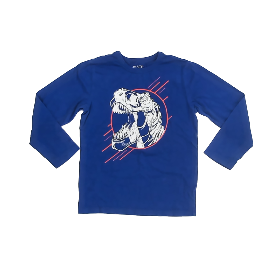 Children's Place Boys Olive Long Sleeve T-Shirt Size: 5-6 Years Olive