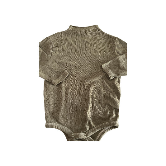 GO;U Boys Olive Onesie Size: 18-24 months Olive