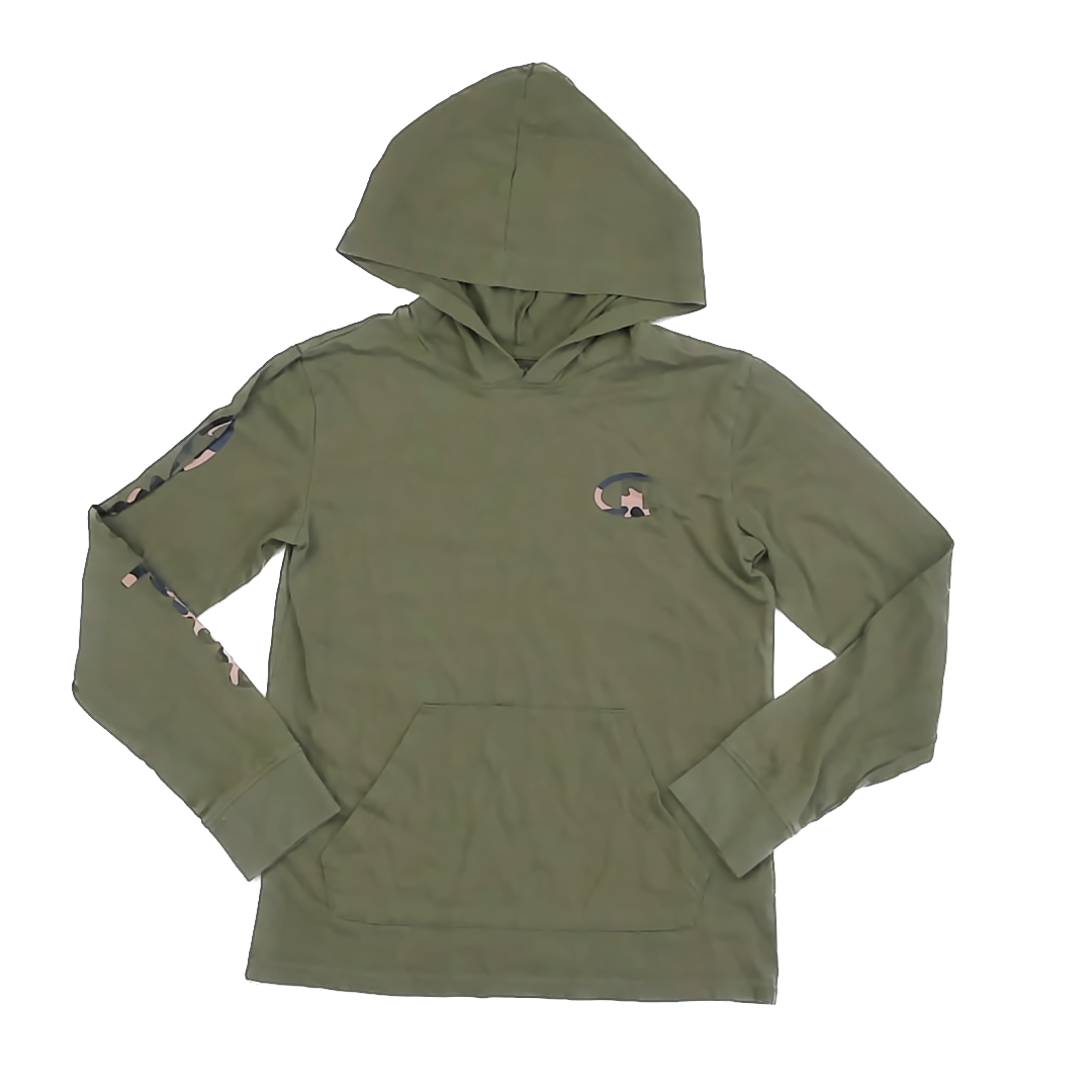 Champion Boys Olive Long Sleeve T-Shirt Size: YM 10-12 Years Olive