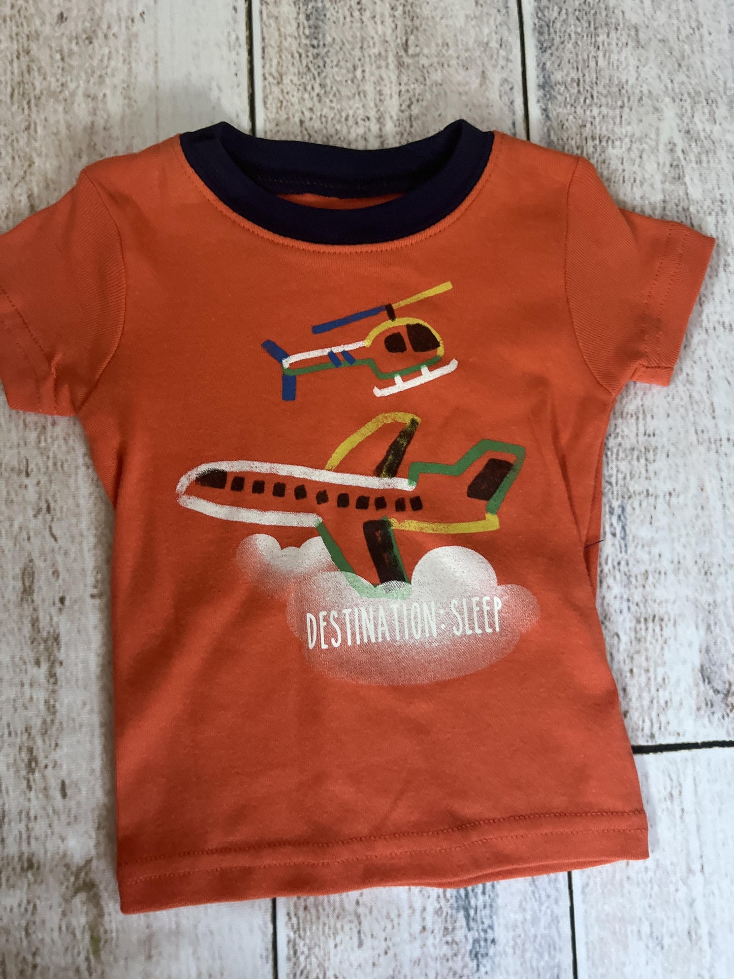 Carters Boys orange | airplanes Pajamas Size: 6 months orange | airplanes