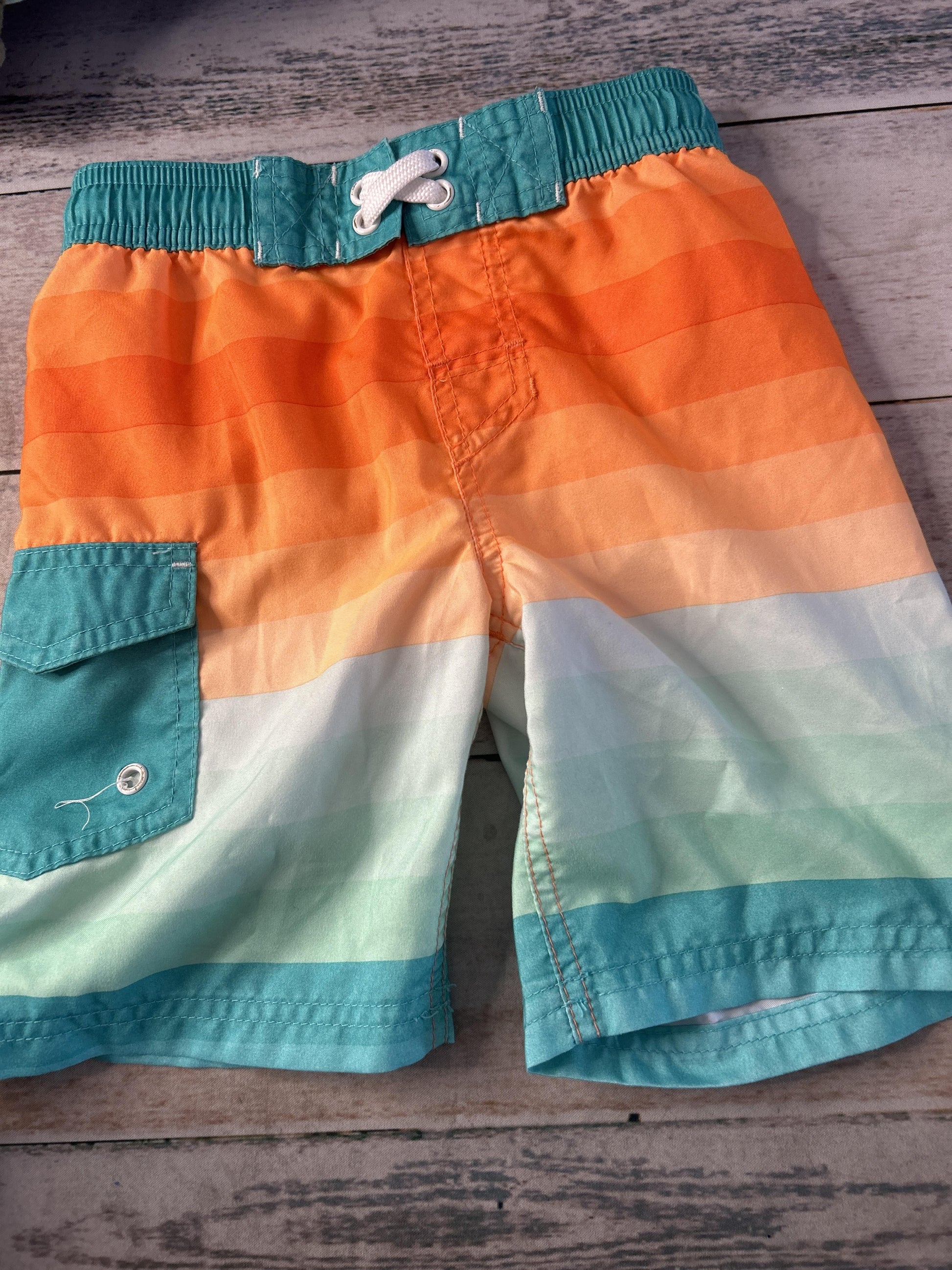Boys orange | Blue Trunks Size: 4-5 Years orange | Blue