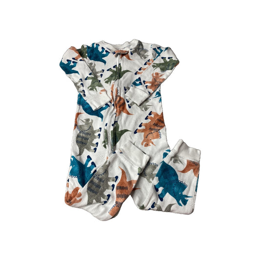 Carters Boys orange | Dinosaur | White Pajamas Size: 2T orange | Dinosaur | White