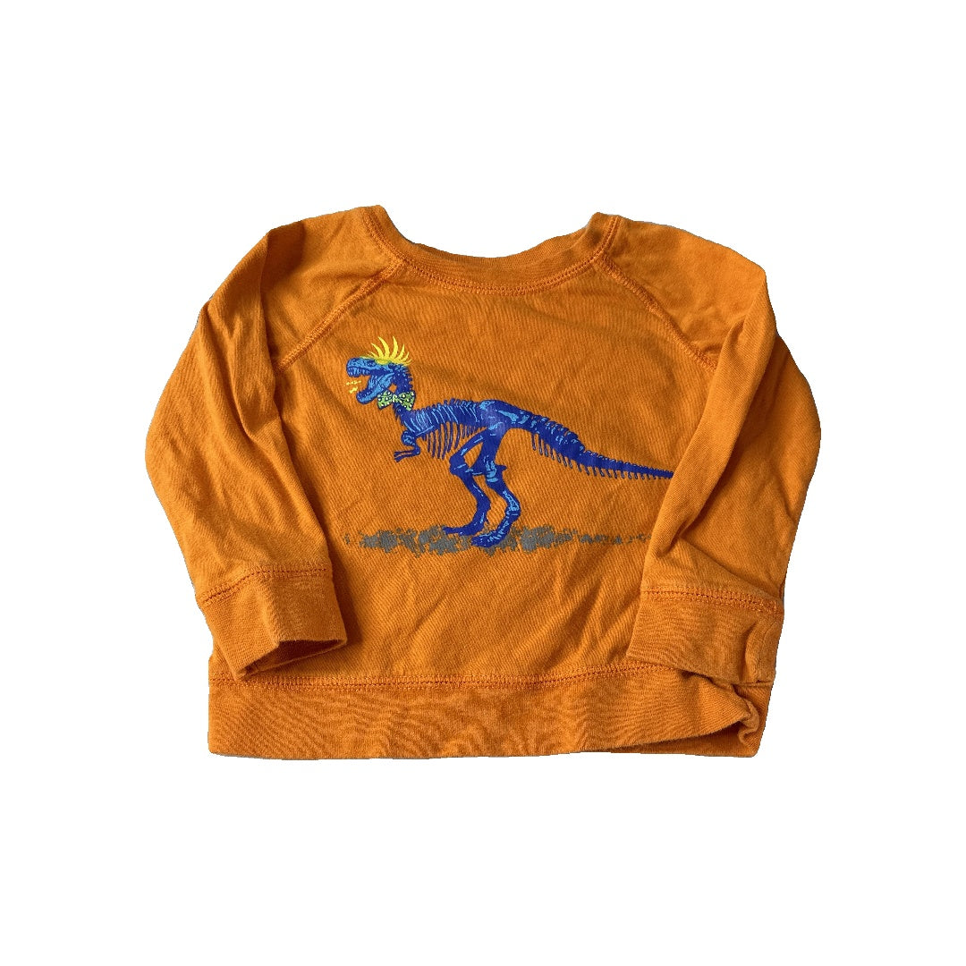 Cuddle Bear Boys orange | Dinosaur Long Sleeve Shirt Size: 18 months orange | Dinosaur