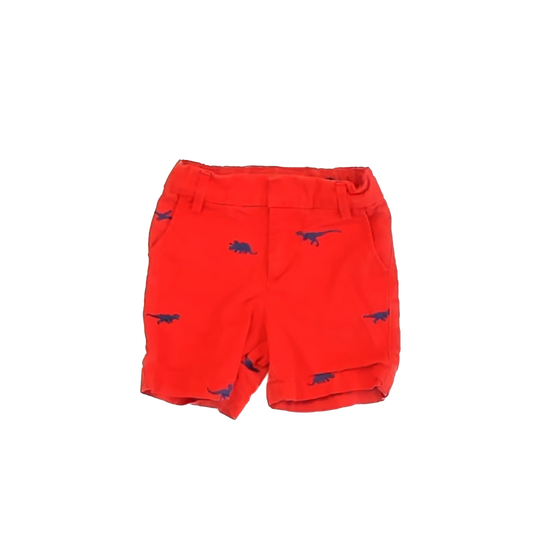Gap Boys Orange Dinosaur Shorts Size: 12-18 Months Orange Dinosaur