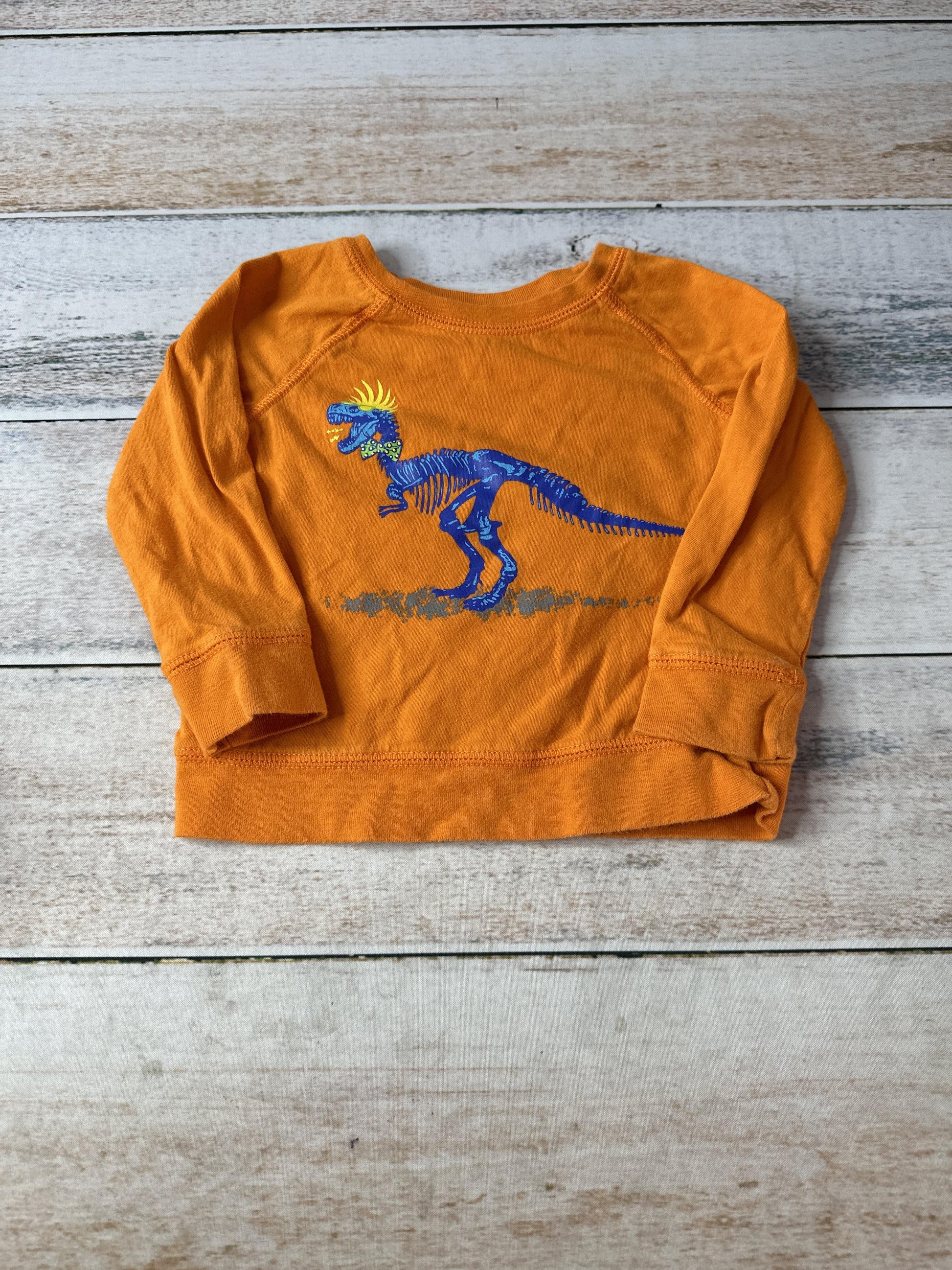 Cuddle Bear Boys orange | Dinosaur Long Sleeve Shirt Size: 18 months orange | Dinosaur