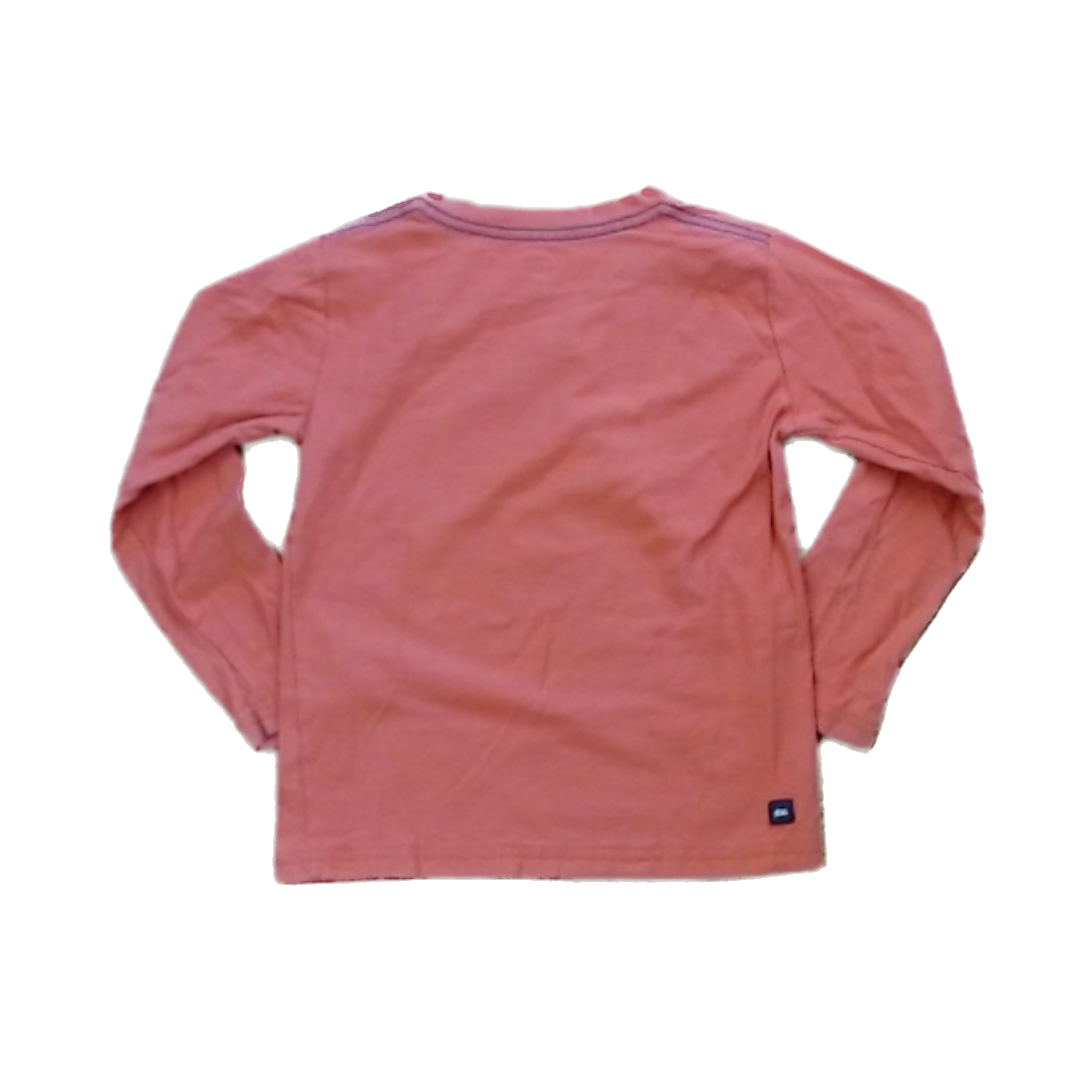 Tea Collection Boys Orange | Dog Bus Long Sleeve Shirt Size: 6 Years Orange | Dog Bus