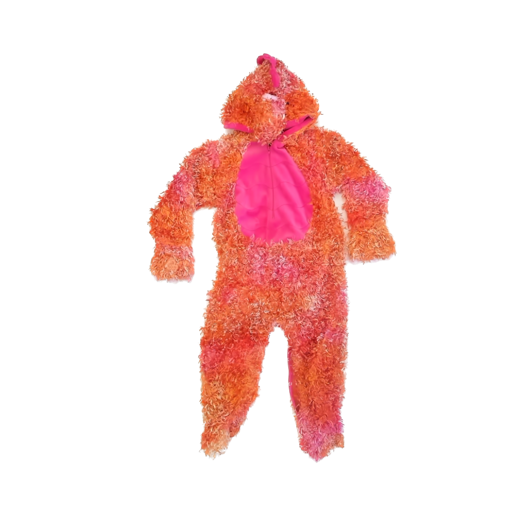 Le Top Girls Orange Dragon or Dinosaur Costume Size: 3T Orange Dragon or Dinosaur