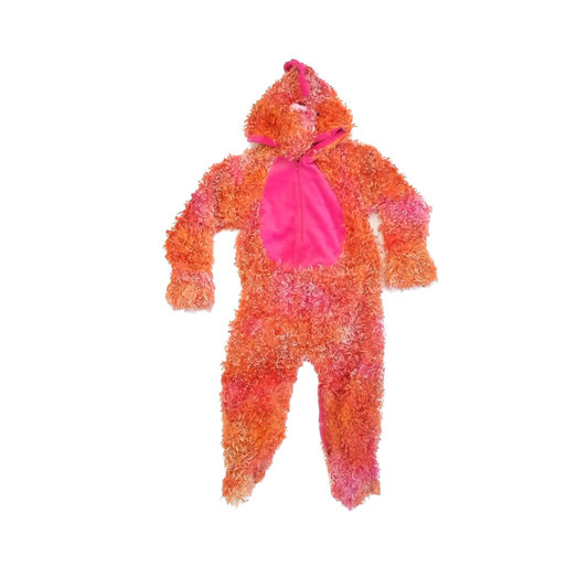 Le Top Girls Orange Dragon or Dinosaur Costume Size: 3T Orange Dragon or Dinosaur
