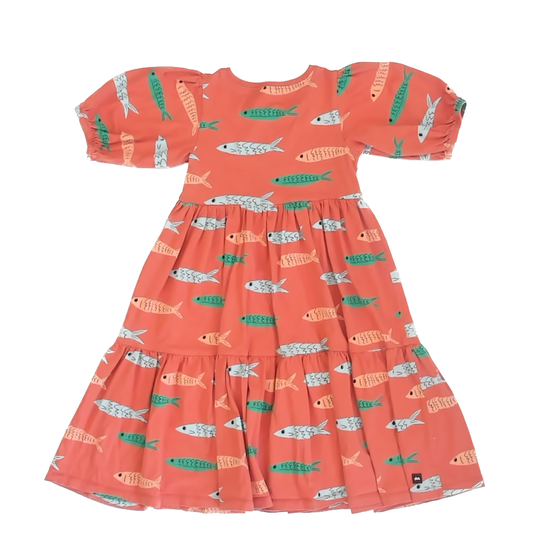 Tea Collection Girls Orange | Fish Dress Size: 5T Orange | Fish
