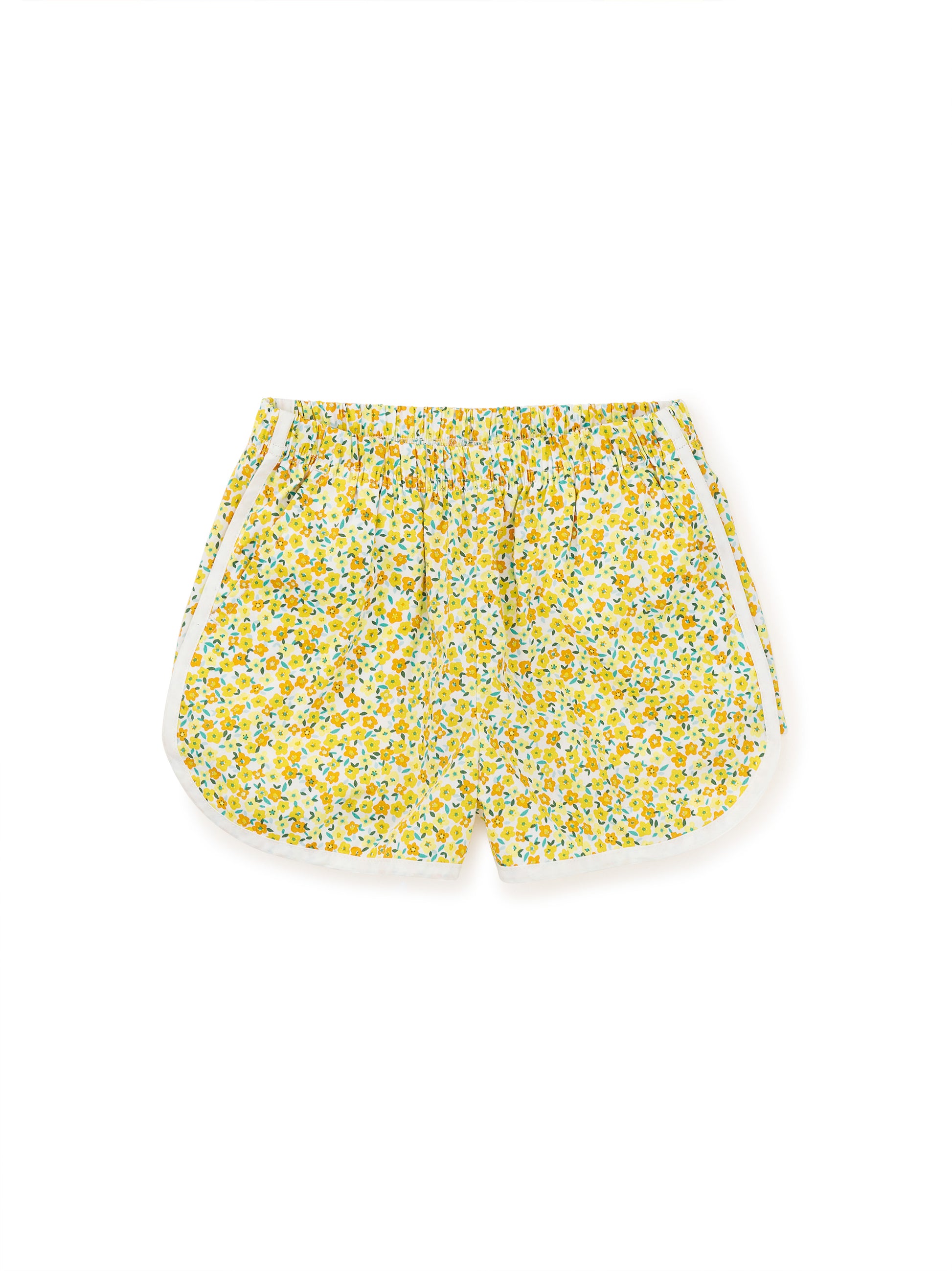 Tea Collection Girls Orange Floral Shorts Size: 3-6 Months Orange Floral