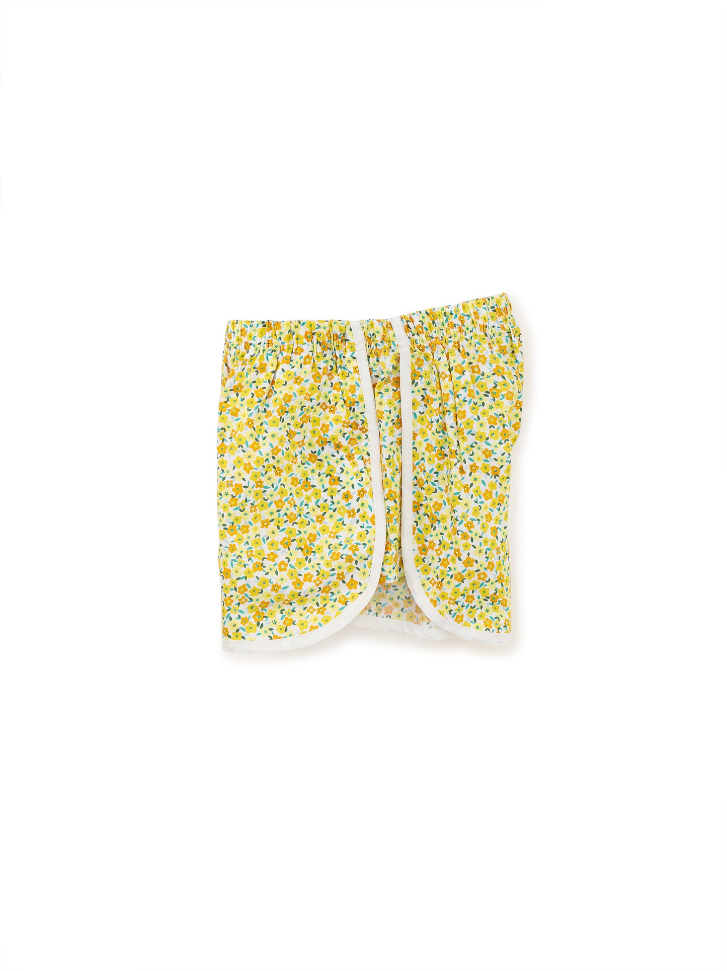 Tea Collection Girls Orange Floral Shorts Size: 3-6 Months Orange Floral
