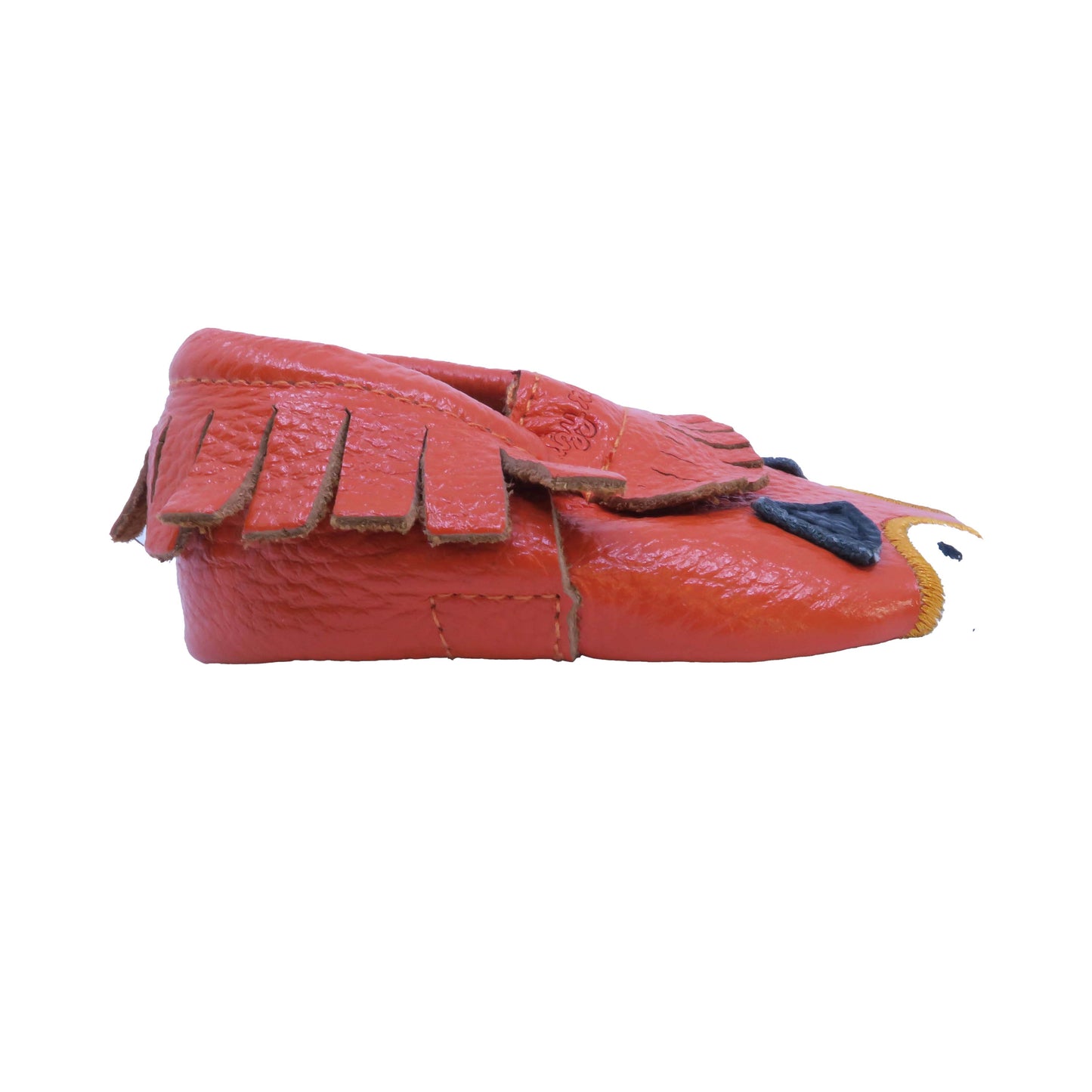 Itzy Ritzy Boys Orange | Fox Booties Size: 0-6 Months Orange | Fox