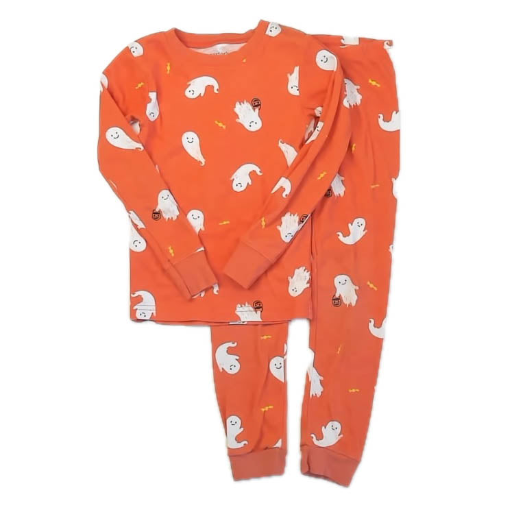 Carter's Boys Orange Ghosts 2-piece Pajamas Size: 5T Orange Ghosts